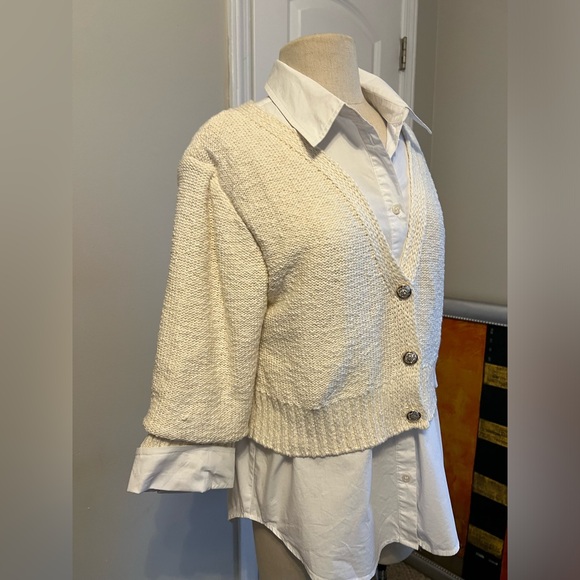 Elan Button down sweater combo medium - Picture 6 of 10